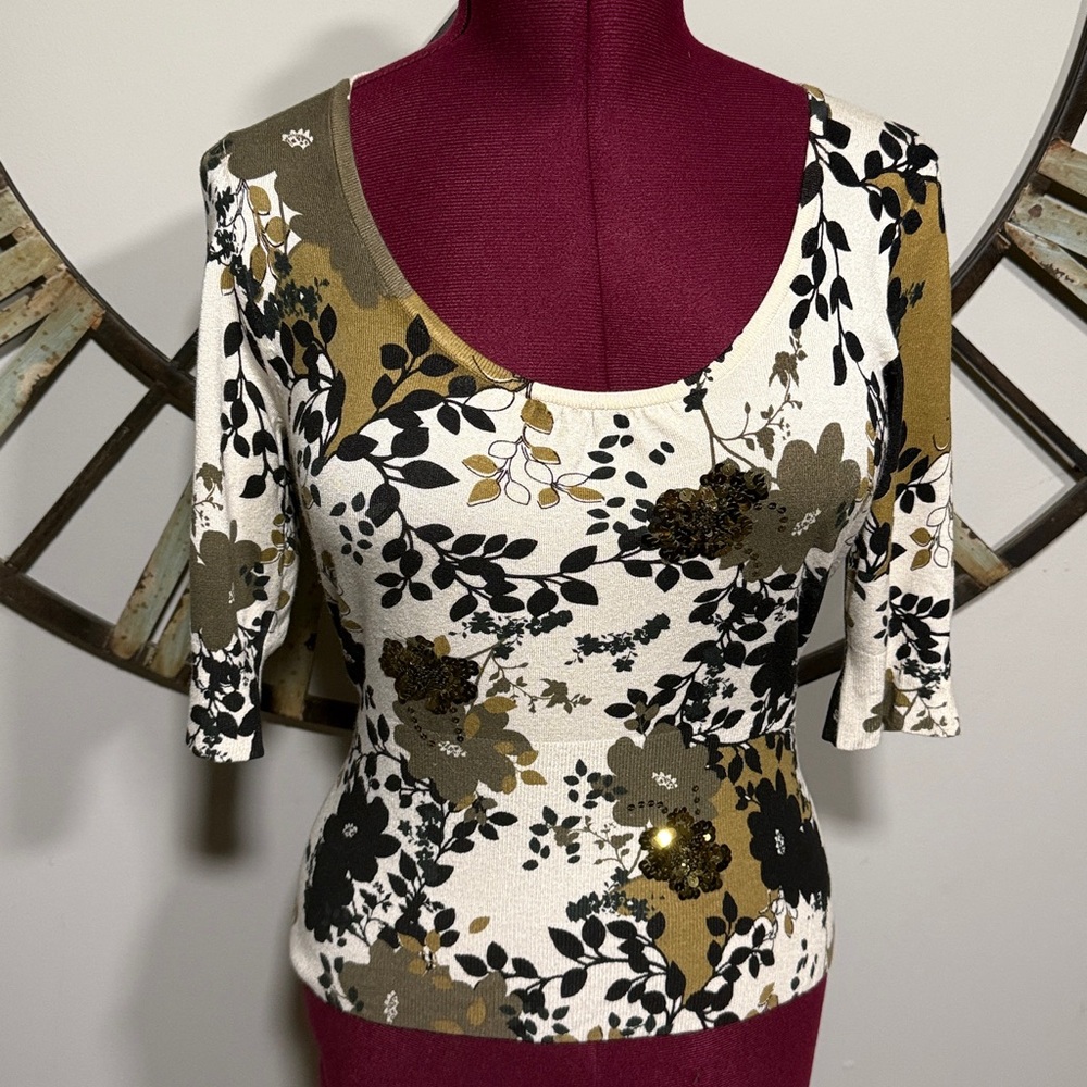 Coast Top Size 14 with Brown Sequins Beautiful